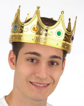 NessiWorld GoldColorAdultChildCompatibleKingCrown60cm
